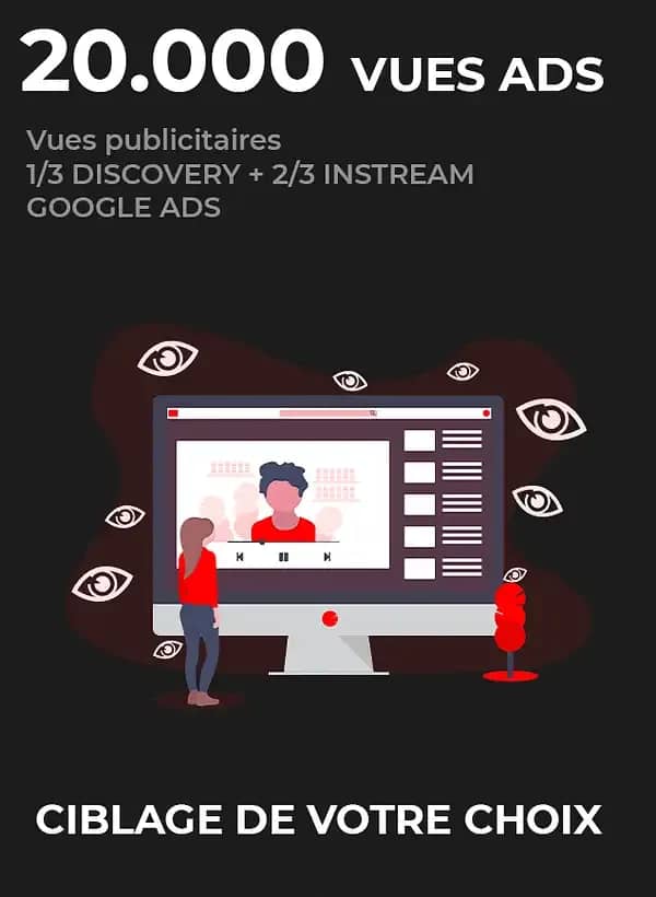 Campagne Youtube Ads 20k Vues